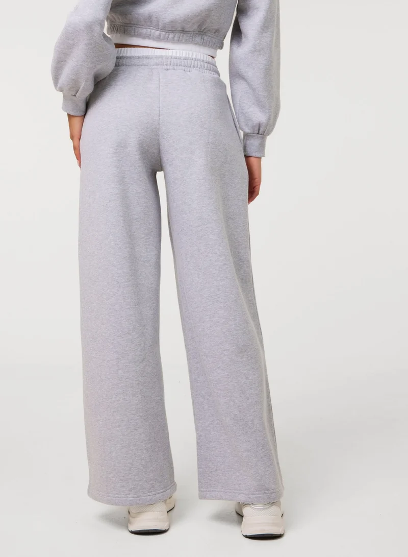 بينك فانيلا Contrast Waist Cuffed Joggers