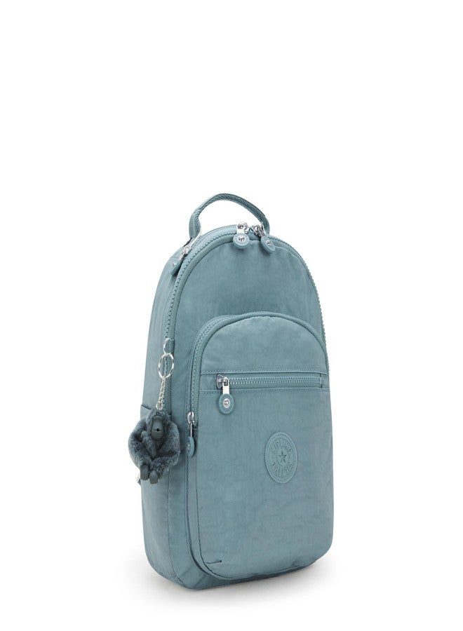 KIPLING KIPLING حقيبة ظهر صغيرة للتابلت من كيبلينج للنساء، طراز سيول، متينة، مزودة بأحزمة كتف مبطنة وجيب مخصص للتابلت - Image 4