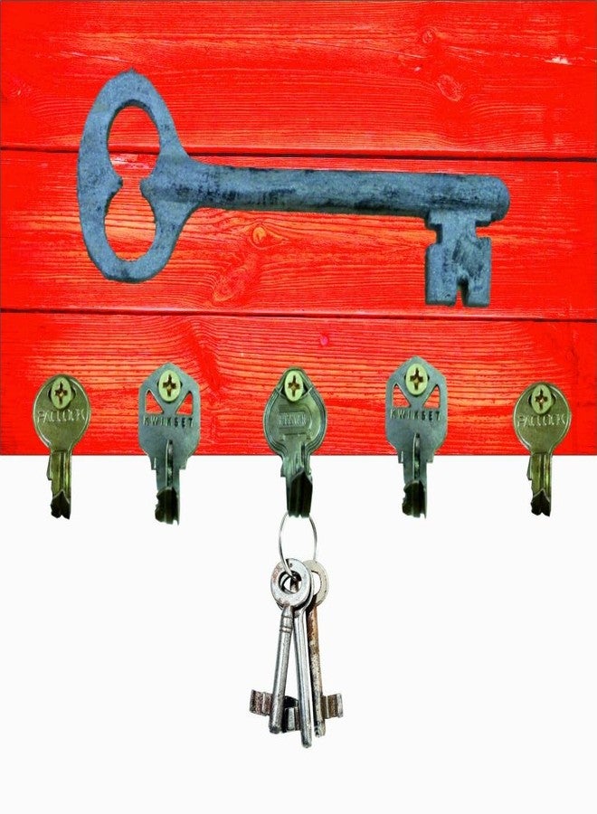 Go Hooked Digital Printed Key Holder (Multicolour, 15 x 25 x 7.5 cm)