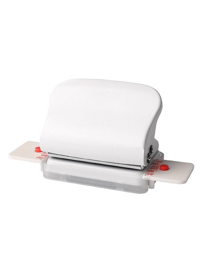 Kw-trio 6-Hole Paper Punch Handheld Metal Hole Puncher 5 Sheet Capacity 6mm for A4 A5 B5 Notebook Scrapbook Diary Planner  - Image 1