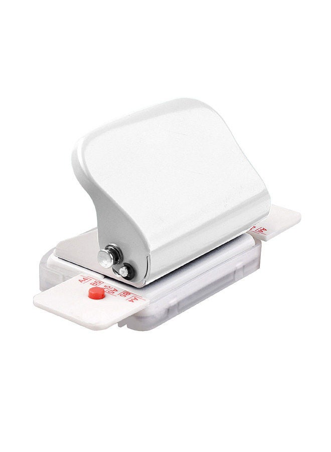 Kw-trio 6-Hole Paper Punch Handheld Metal Hole Puncher 5 Sheet Capacity 6mm for A4 A5 B5 Notebook Scrapbook Diary Planner  - Image 2