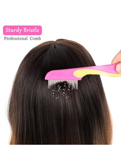 BONITO 2PCS Lice Metal Comb, Stainless Steel Fine Tooth Comb Dandruff Comb, Professional Fine Tooth Hair Comb for Kids and Adults  - Image 5