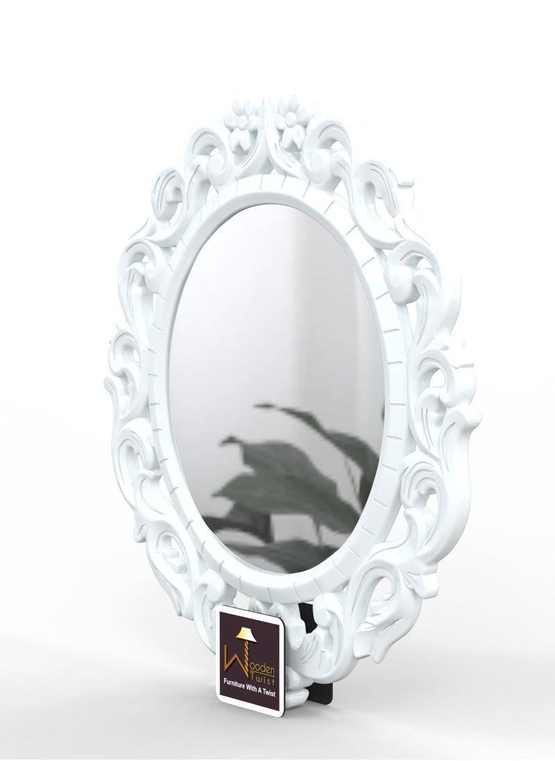 Wooden Twist Modern Decorative Wooden Wall Mirror Bathroom Mirror  - Image 5