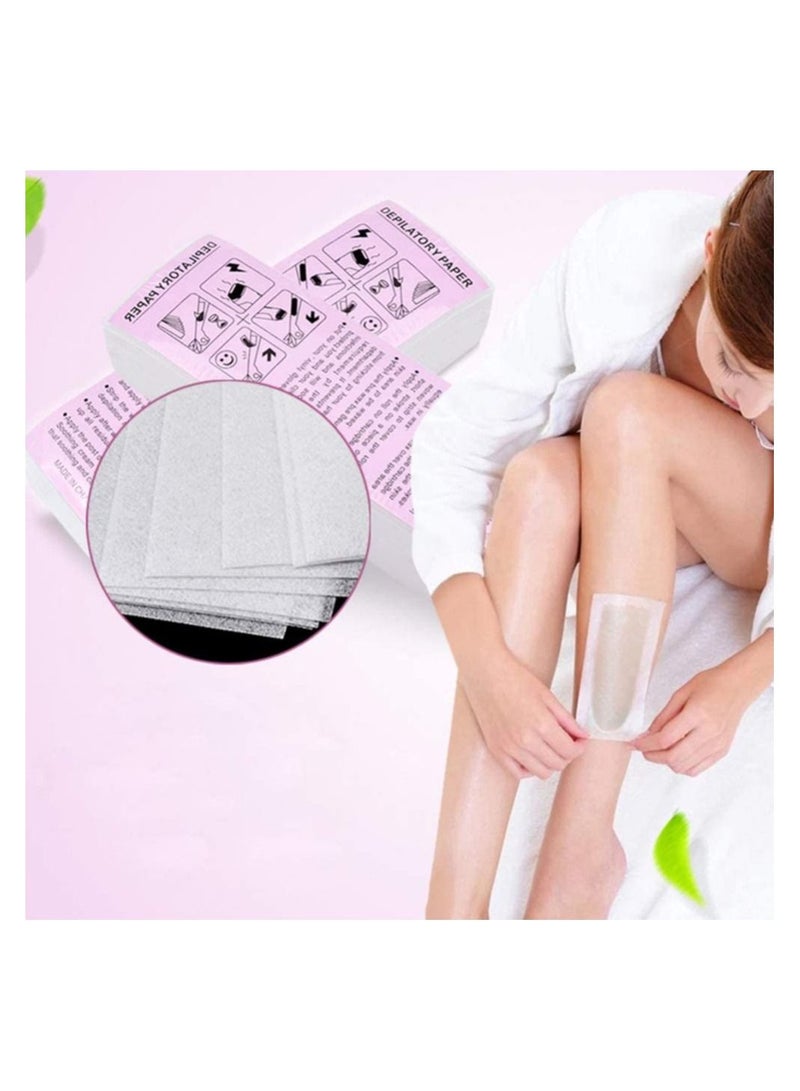 2 Pack Wax Strips Salon Non-Woven Waxing Strip Depilatory Paper