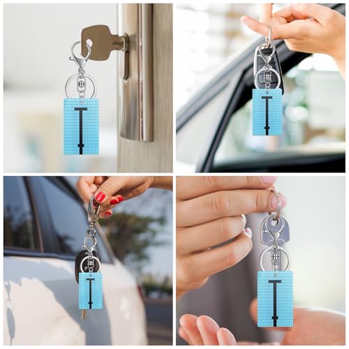PLwelth Swim Pool Keychain Bag Charms for Handbags Funny Swim Pool Accessories for Women Men Swimming Lover Keychains Gifts for Keys Backpack Wallet Purse Cool Summer Gifts for Swimming Instructor - Image 2