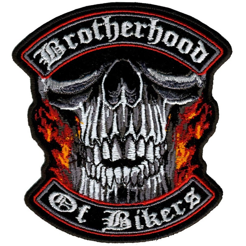 Hot Leathers Brotherhood Of Bikers Patch 4 Width x 4 Height - Image 3