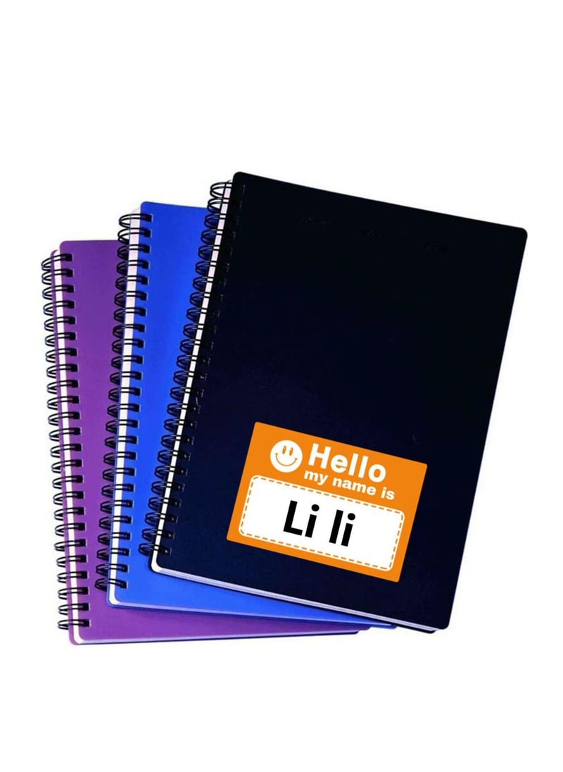SYOSI Name Tag Stickers, "Hello, My Name is" Colorful Name Tags for Schools, Offices, Themed Parties, Families, and Competitions, 1.97in*2.95in, 250 Pcs  - Image 2