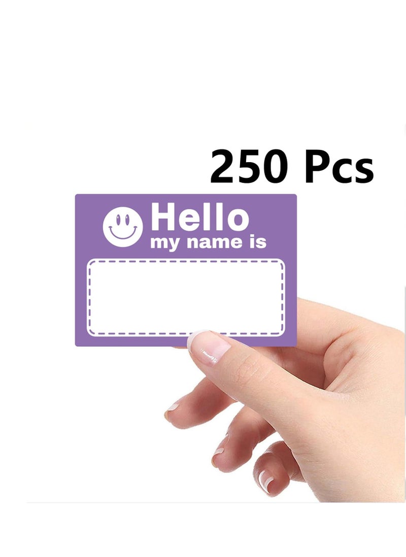 SYOSI Name Tag Stickers, "Hello, My Name is" Colorful Name Tags for Schools, Offices, Themed Parties, Families, and Competitions, 1.97in*2.95in, 250 Pcs  - Image 4