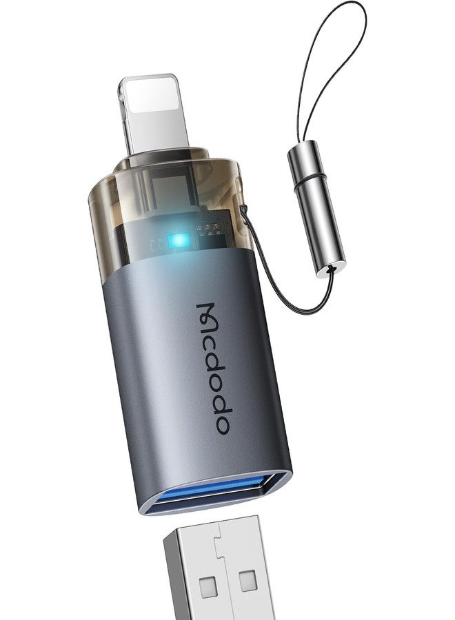 Mcdodo USB to Lightning OTG Adapter USB Female to Lightning Male Converter Support Camera Card Reader Mouse Keyboard Hubs Piano Converter Connect U Disk,Compatible iPhone 14 13 12 11 iPad Air Pro Mini - Image 1