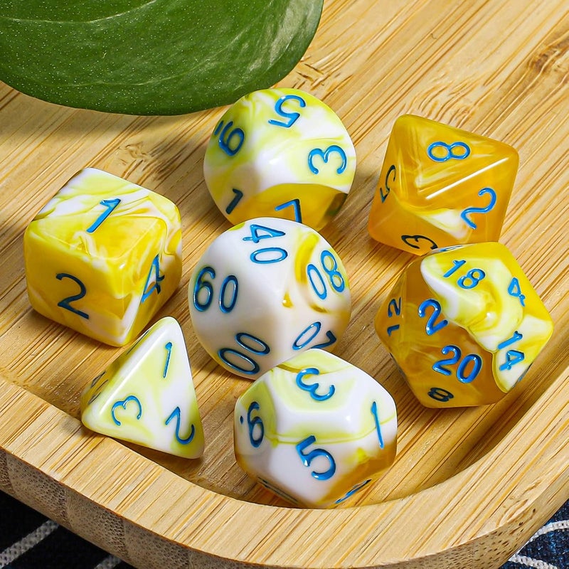 CiaraQ DND Polyhedral Dice Set with a Black Dice Bag for D&D RPG MTG Role Playing Table Games - Image 5