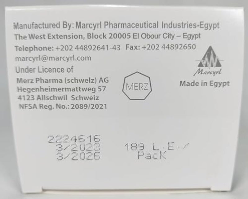 Pantogar Made in Egypt Under Merz Licence Original Capsules Hair Loss and Nails - Image 3