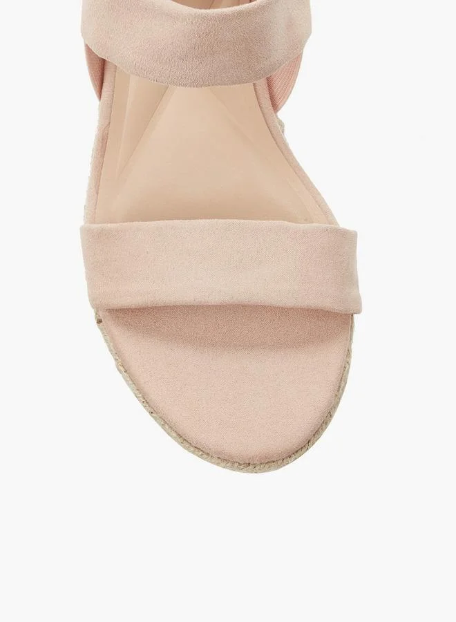 Celeste BLUSH Women Wedge Heel Espadrille Sandals for Women | Best Price UAE