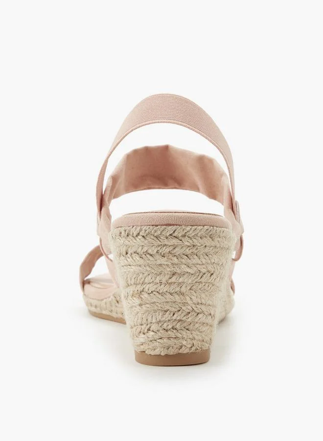 Celeste BLUSH Women Wedge Heel Espadrille Sandals for Women | Best Price UAE