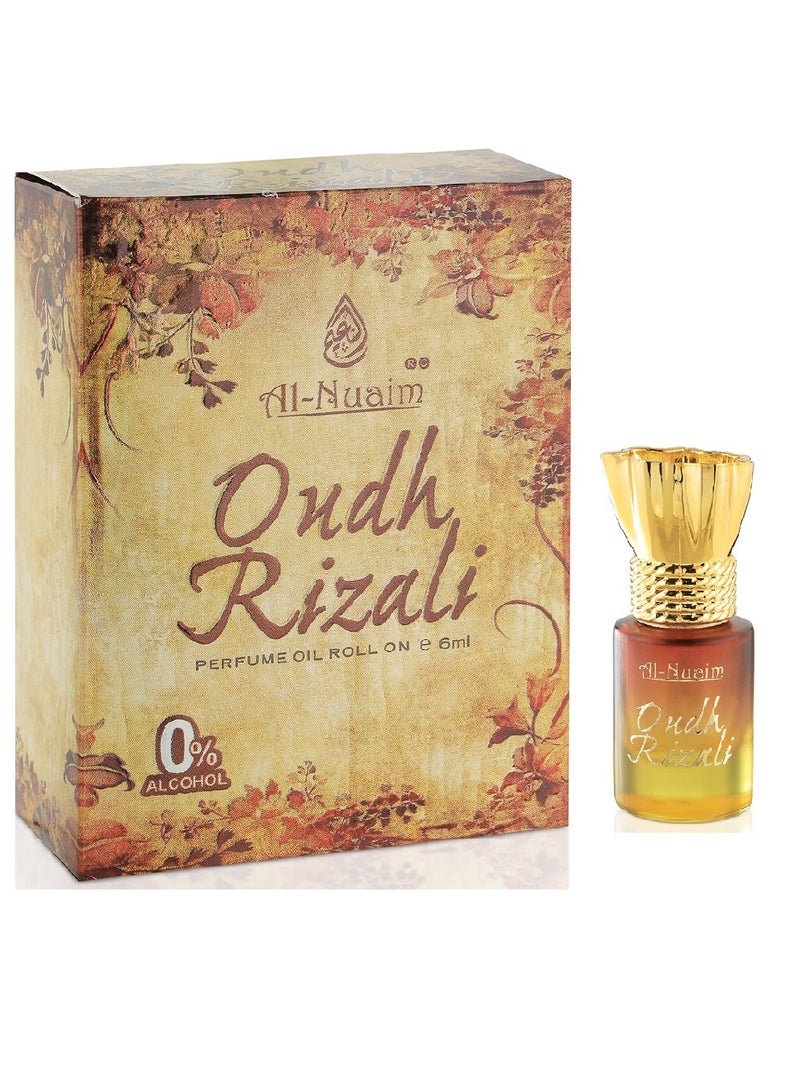 أل نواعم مجموعة النعيم تحفة عطر عود رزالي رول أون للرجال والنساء - عبوة من قطعتين (6 مل لكل منهما) | عطر خالٍ من الكحول | عطر يدوم طويلاً - Image 3