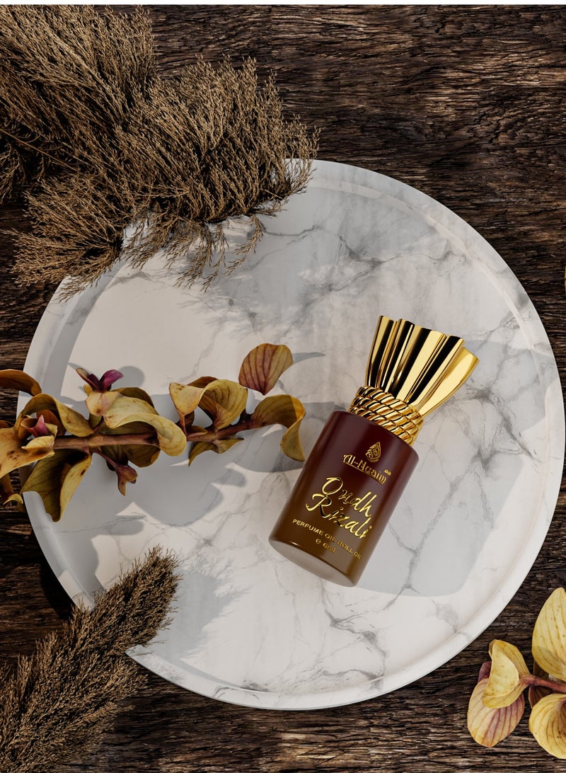 أل نواعم مجموعة النعيم تحفة عطر عود رزالي رول أون للرجال والنساء - عبوة من قطعتين (6 مل لكل منهما) | عطر خالٍ من الكحول | عطر يدوم طويلاً - Image 4