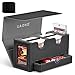 UAONO Card Deck Box for MTG Double Storage Box with 2 Commander Display 1 Dice Tray Fits 200 Double Sleeved Organizer for CCG TCG SportsBlack Gray - Image 3