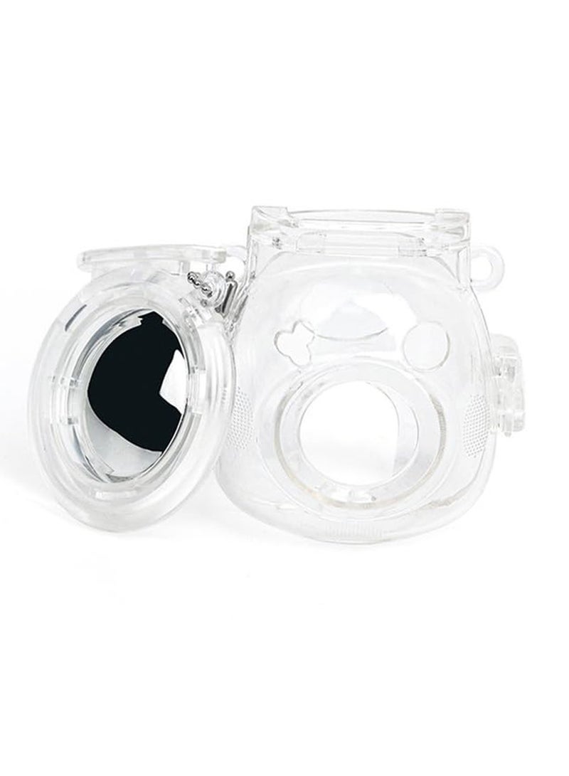 Excefore For Transparent Mini Camera Protective Case Set for Instax Pal - Scratch and Fall Resistant with Selfie Mirror - Carrying Accessories Included (Clear)  - Image 3