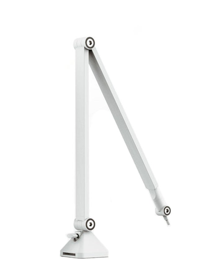 SafiDur Boom Arm - Adjustable 360° Rotatable Microphone Sturdy Stainless Steel Mic Desk, Table Stand Foldable Scissor Stable Mount Arms for Radio Studio, Podcast, Gaming,White. - Image 3