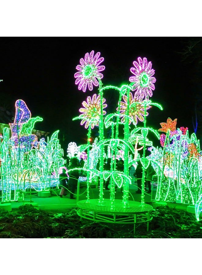 LJLNION St. Patrick's Day String Lights Outdoor, 50 LED 16 FT Shamrocks Decorative Green Leaf Lights Battery Operated, 8 Lighting Modes & Timer, Waterproof for Home Garden Party Decoration, 1 Pack - Image 4