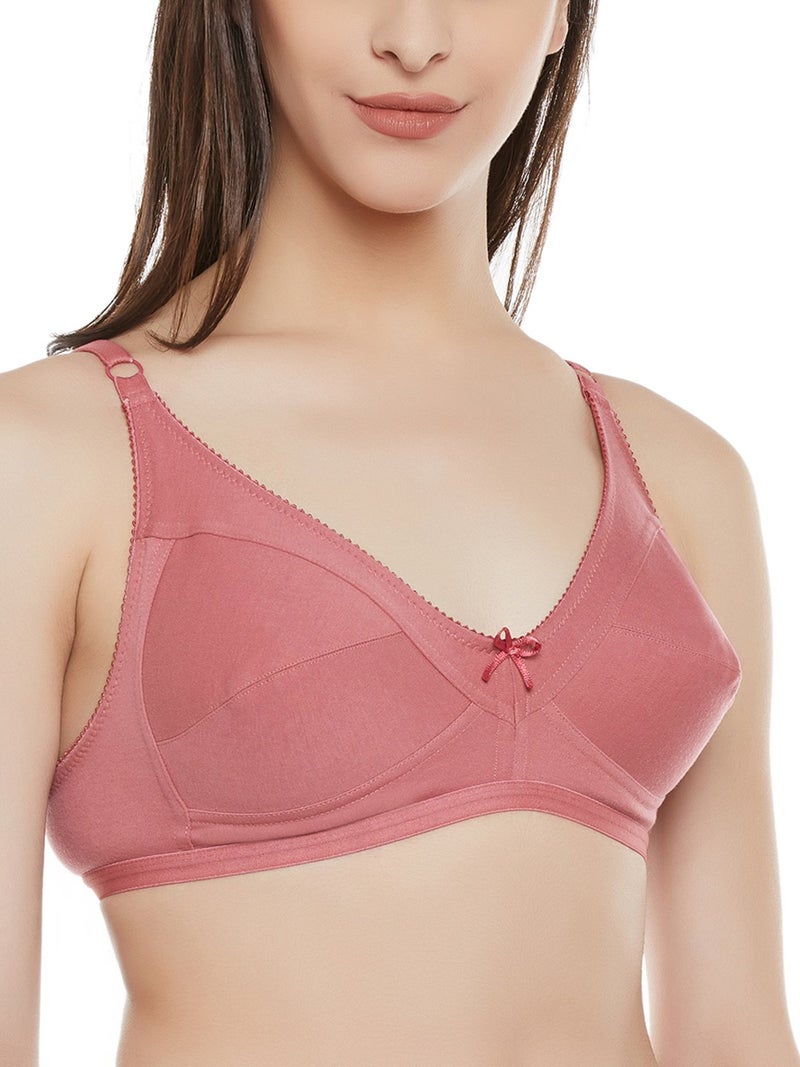 Clovia Women's Non-Padded Non-Wired Full Cup Bra (BR0185P22_Pink_38B) - Image 4