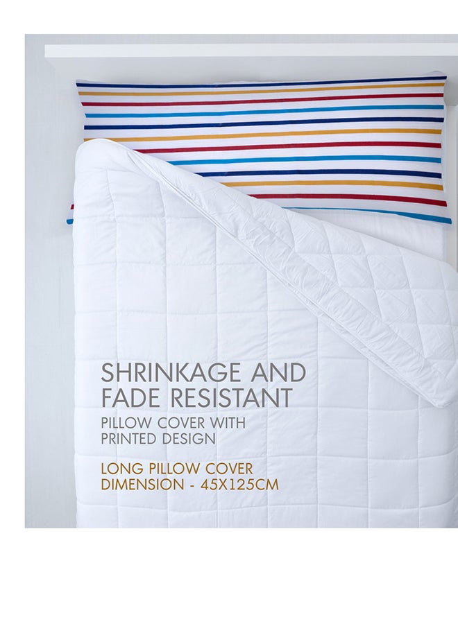 Hotel Linen Klub Hotel Linen Klub 1PC  Long Body  Pillowcase - 100% Cotton Stripe Printed  with envelope closure, Soft and Durable Quality, Size : 45 x 125cm  - Image 5