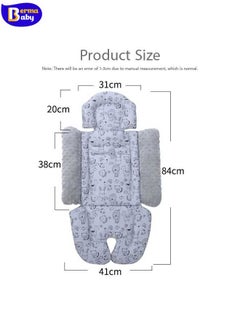 Berma Baby Universal Baby Stroller Seat Liners, Reversible Breathable & Soft Newborn Stroller Mat with Air Mesh Multifunctional Baby Cushion Pad for Strollers, Car Seats and High Chairs  - Image 2