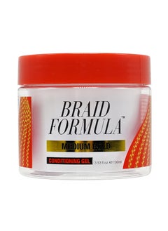 EBIN NEW YORK Braid Formula Conditioning Gel, Medium Hold, 3.53oz | Great for Braiding, Twisting, Edges, No Residue, No Flaking, Strong Hold, High Shine, Smoothing with Clean & Aloe Vera Scent