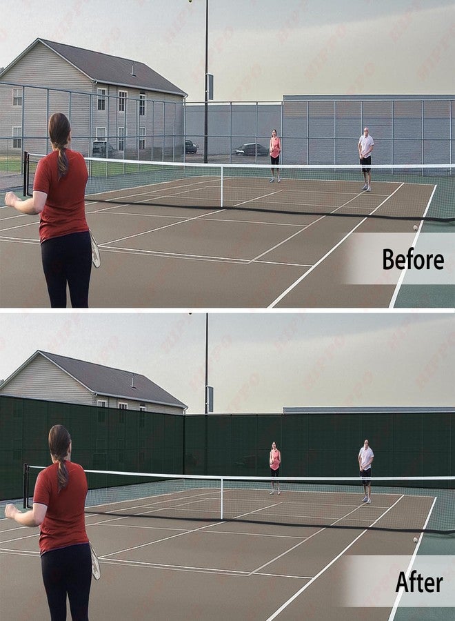 HIPPO Tennis Court Perimeter Fence Net (Midnight Green, 1.72MTX10MT) - Image 2
