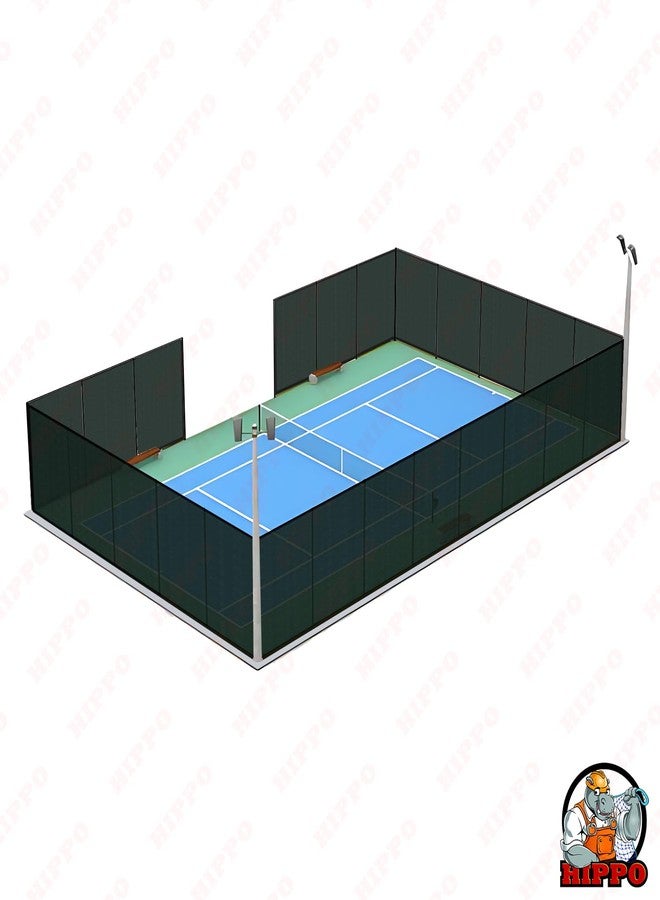 HIPPO Tennis Court Perimeter Fence Net (Midnight Green, 1.72MTX10MT) - Image 4