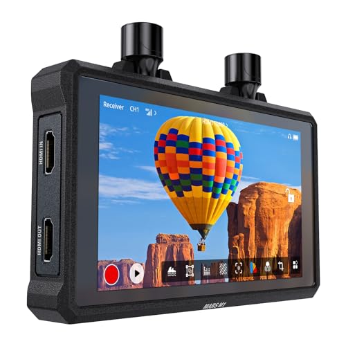 HollyView Hollyland Mars M1 Enhanced Wireless Transmitter & Receiver & Monitor, 3-in-1, SDI/HDMI Wireless Video Transmission System with 450ft (150m) Los Range and 0.08s Ultra-Low Latency, Solo Kit - Image 1