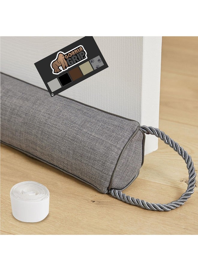 Gorilla Grip GORILLA GRIP Door Draft Stopper for Bottom of Doors, Weather Stripping Seal Blocks Hot Air, Noise, Bugs, Keeps Cold AC in, Sound Proofing Easy Install Gap Filler, Home Essentials, 34 Inch, Slate Gray  - Image 1