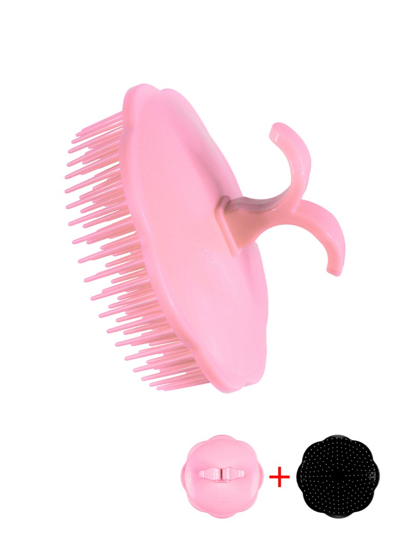 CONCORD - Korea Round Hair Brush, Scalp Massage and Hair Care Brush for Daily Use, Smooth and Flexible, Made in KOREA, LIMITED TIME OFFER - Pack of 2 (1 color as shown + 1 with Random color) - Image 1
