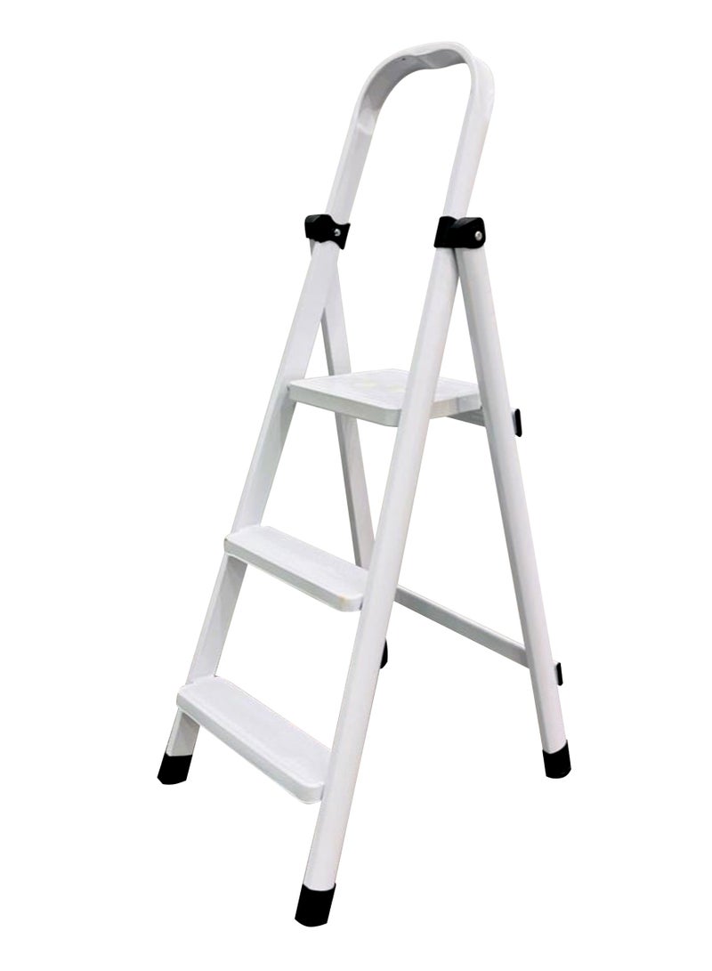 Living سلم قابل للطي احترافي مكون من 3 درجات للاستخدام المنزلي بدرجة واسعة 1 متر - Image 2