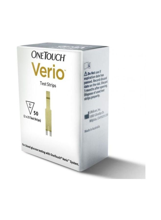 One Touch 50-Piece Verio Test Strips - Image 2