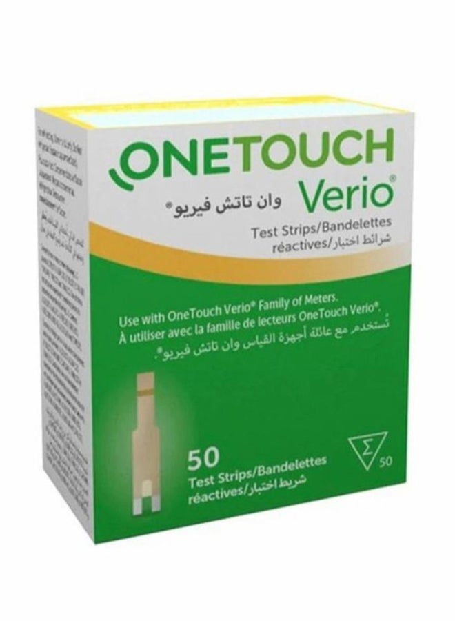 One Touch 50-Piece Verio Test Strips - Image 1
