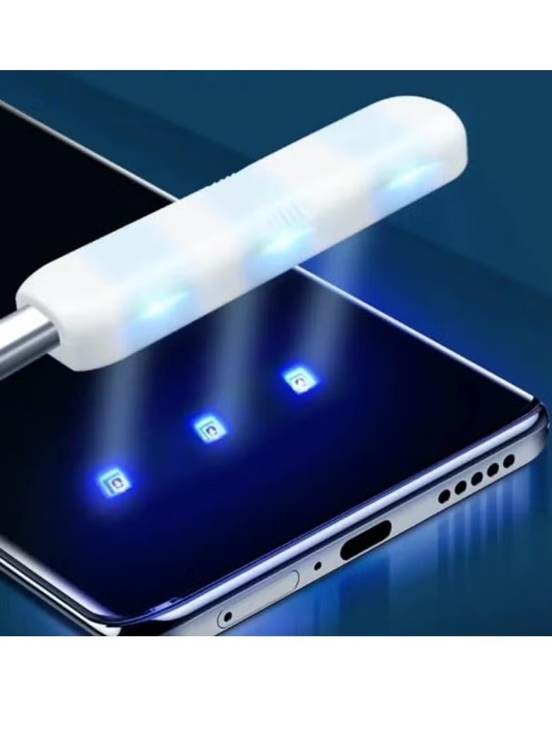 Privacy UV Screen Protector for Samsung Galaxy S22 Ultra, UV Tempered Glass, Film HD Screen Saver, 9H Hardness, Bubble-free, black - Image 2