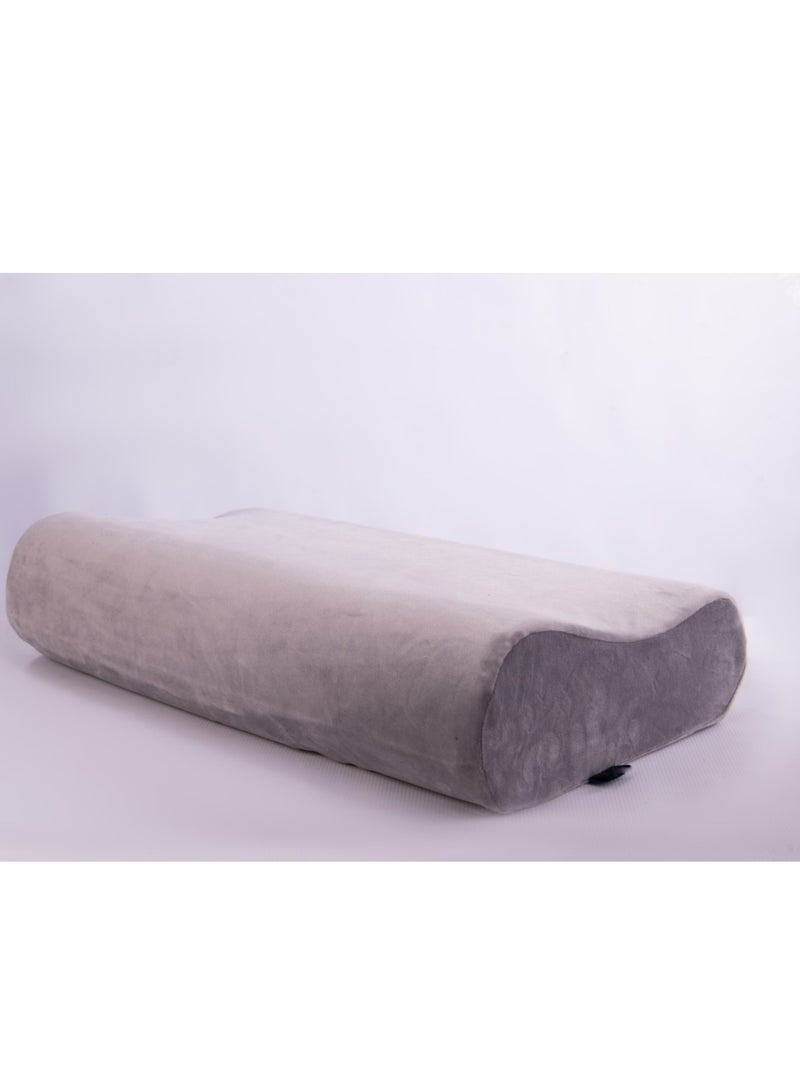 HT Medical pillow to prevent neck pain and straighten the spinal vertebrae to obtain the required comfort during sleep, grey, 60×35 - Image 1