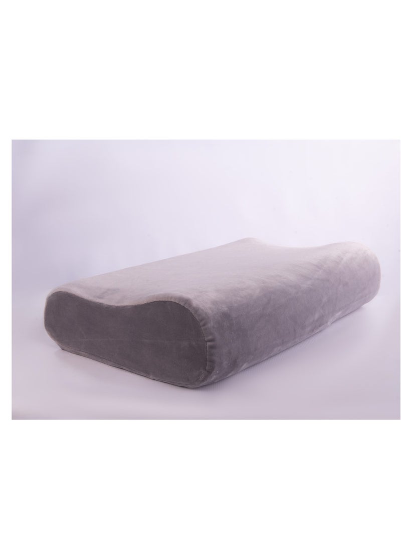 HT Medical pillow to prevent neck pain and straighten the spinal vertebrae to obtain the required comfort during sleep, grey, 60×35 - Image 2
