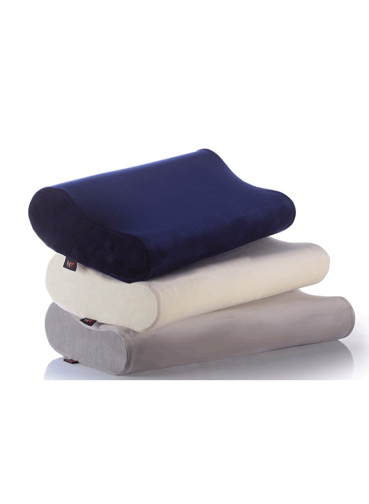 HT Medical pillow to prevent neck pain and straighten the spinal vertebrae to obtain the required comfort during sleep, grey, 60×35 - Image 4