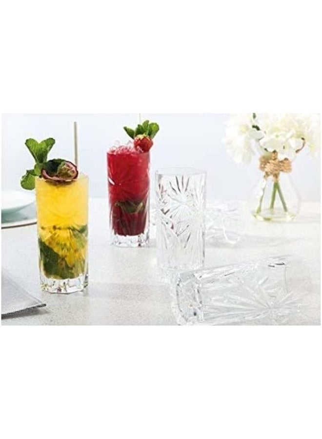 RCR Oasis Crystal Hi-Ball Cocktail Water Tumblers Gl, Clear, 7.6 X 7.6 X 19 cm - Image 3
