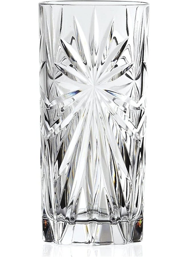 RCR Oasis Crystal Hi-Ball Cocktail Water Tumblers Gl, Clear, 7.6 X 7.6 X 19 cm - Image 1