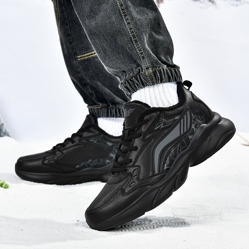 Students Running Shoes Trendy Shoes Youth Sports Casual Shoes Plus Size Cotton Shoes Fleece-Lined Warm Travel Men'S Shoes - Image 3