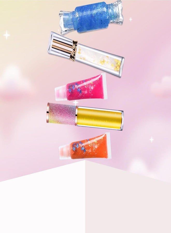 JCOOS Lip Gloss Making Kit, Lip Gloss Set for Teens Kids Tweens Girls Woman Lip Kit Fun DIY Lipgloss Making Kit, Make Your Own Lip Gloss Kit, Moisturizing Glitter Kids Gifts Stuff for Girls 10-12 - Image 5