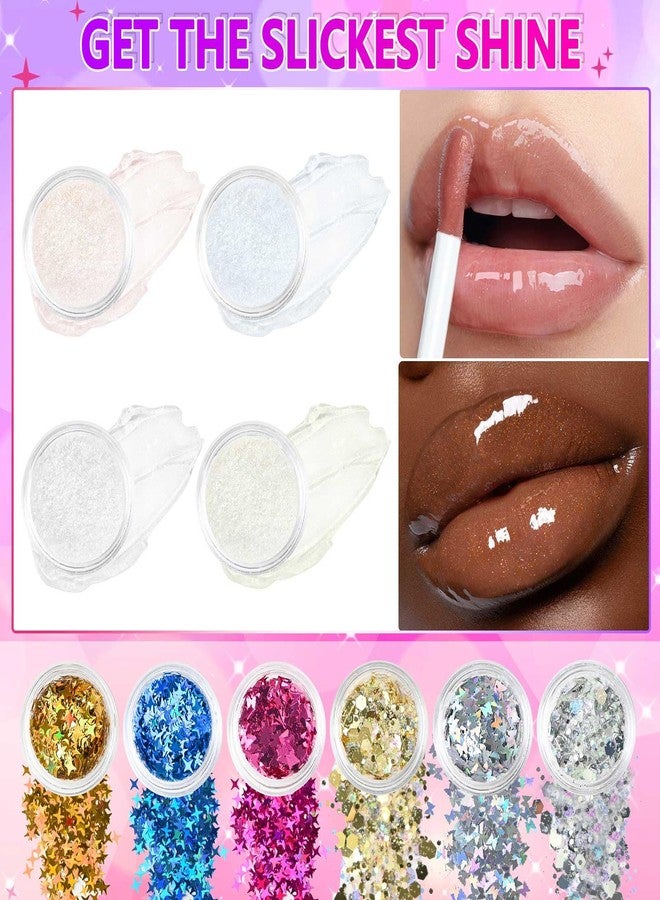 JCOOS Lip Gloss Making Kit, Lip Gloss Set for Teens Kids Tweens Girls Woman Lip Kit Fun DIY Lipgloss Making Kit, Make Your Own Lip Gloss Kit, Moisturizing Glitter Kids Gifts Stuff for Girls 10-12 - Image 4