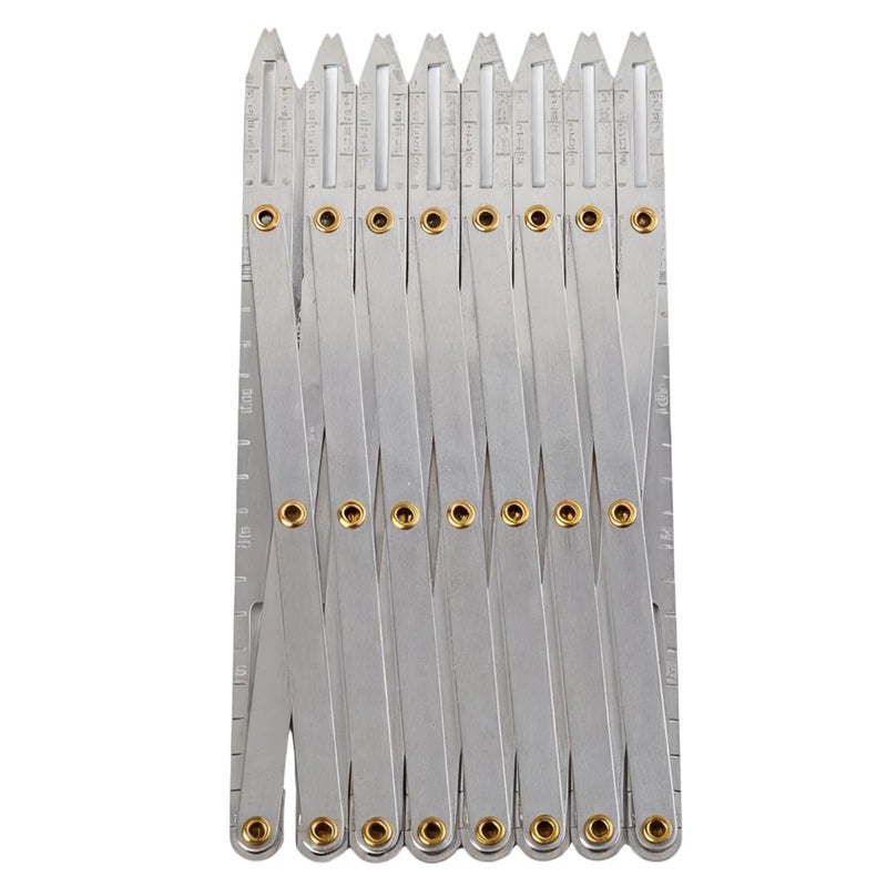 Adjustable Aluminum Sewing Gauge, Versatile Button Spacing Tool for Crafts, Quilting, Curtains, Pleats, and More - Image 1