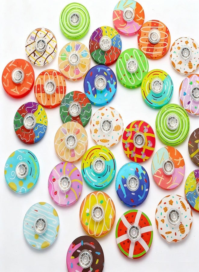 TGIQROVE 40 Pack Mini Fidget Spinners for Kids, Fidgets Toys Bulk for Adults, Fidget Spinner Prizes for Kids Classroom, Goodie Bag Stuffers, Valentines, Easter, Halloween, Christmas(Donut) - Image 3
