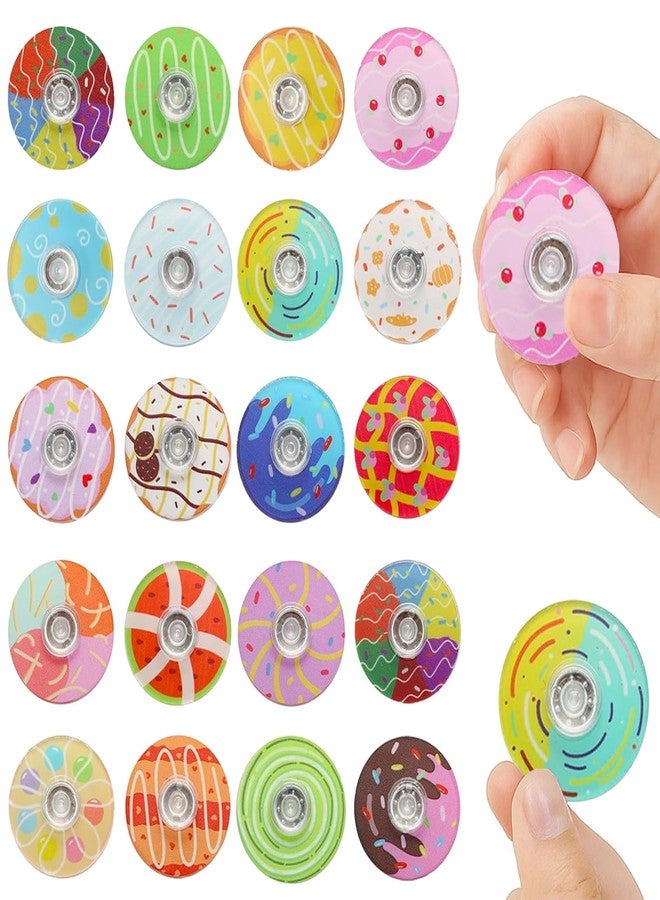 TGIQROVE 40 Pack Mini Fidget Spinners for Kids, Fidgets Toys Bulk for Adults, Fidget Spinner Prizes for Kids Classroom, Goodie Bag Stuffers, Valentines, Easter, Halloween, Christmas(Donut) - Image 1