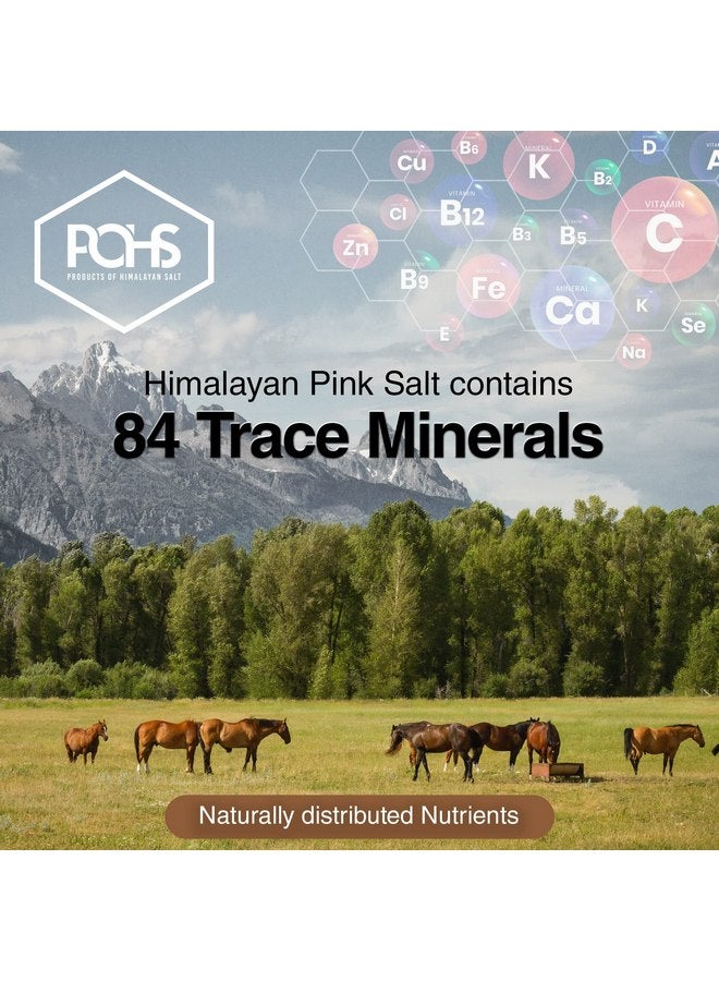 POHS Himalayan Rock Salt Lick 6 lbs Pack of 2 with Rope for Horse, Geal, Shelter, Cow, Goat, Mower Animals - Original Himalayan Rock Salt Block - Image 3