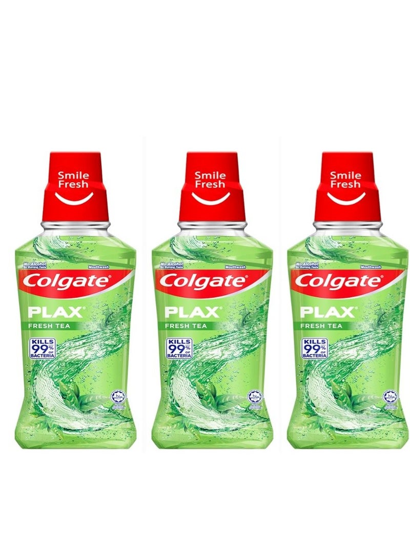 Colgate Pack Of 3 Colgate Plax Fresh Tea 250ml - Image 2