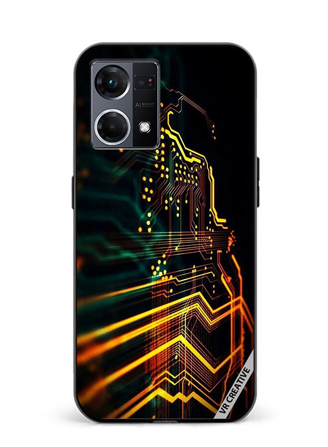 VR CREATIVE Protective Case Cover For Oppo Reno8 4G Electronics Design Multicolour - Image 1